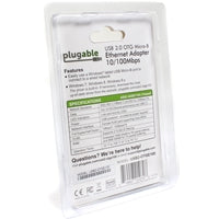 Plugable USB 2.0 OTG Micro USB to Fast Ethernet Adapter 10/100 Mbps Plugable USB 2.0 OTG Micro USB to Fast Ethernet Adapter 10/100 Mbps